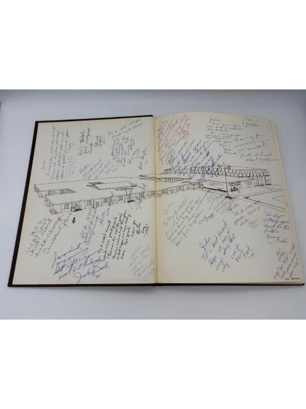 1964 Eaton Rapids High School Eatonian Yearbook Michigan Signed Hardcover Annual